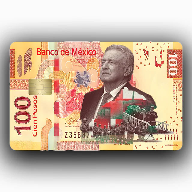 Credit Card Skin – You Noah Guy 100 Peso Sticker for Small and Large Chips, available at AnyCustomProduct.com