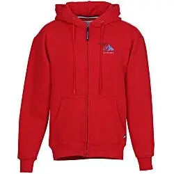 Cotton Rich Zip Front Hoodie - Embroidered