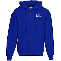Cotton Rich Zip Front Hoodie - Screen