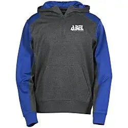 Colorblock Performance Heather Fleece 1/4-Zip Hoodie - Screen