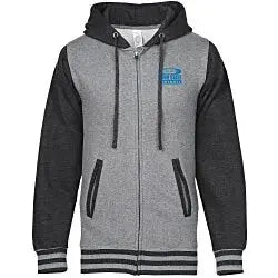 Independent Trading Co. Varsity Full-Zip Hoodie - Screen