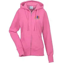 Fashion Full-Zip Hooded Sweatshirt - Ladies' - Embroidered