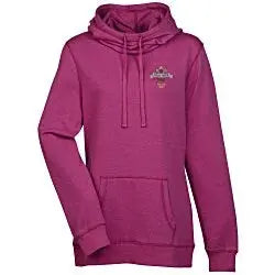 Lightweight Heathered Fleece Hoodie - Ladies' - Embroidered