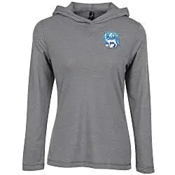 Primease Tri-Blend Hooded Tee - Ladies' - Embroidered