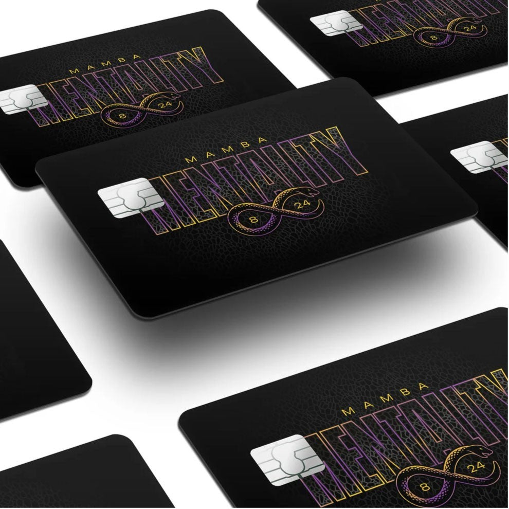 4 Pack Kobe Bryant Mamba Mentality Credit Card Skin Lakers NBA Decal 4X Set Unbranded/Generic