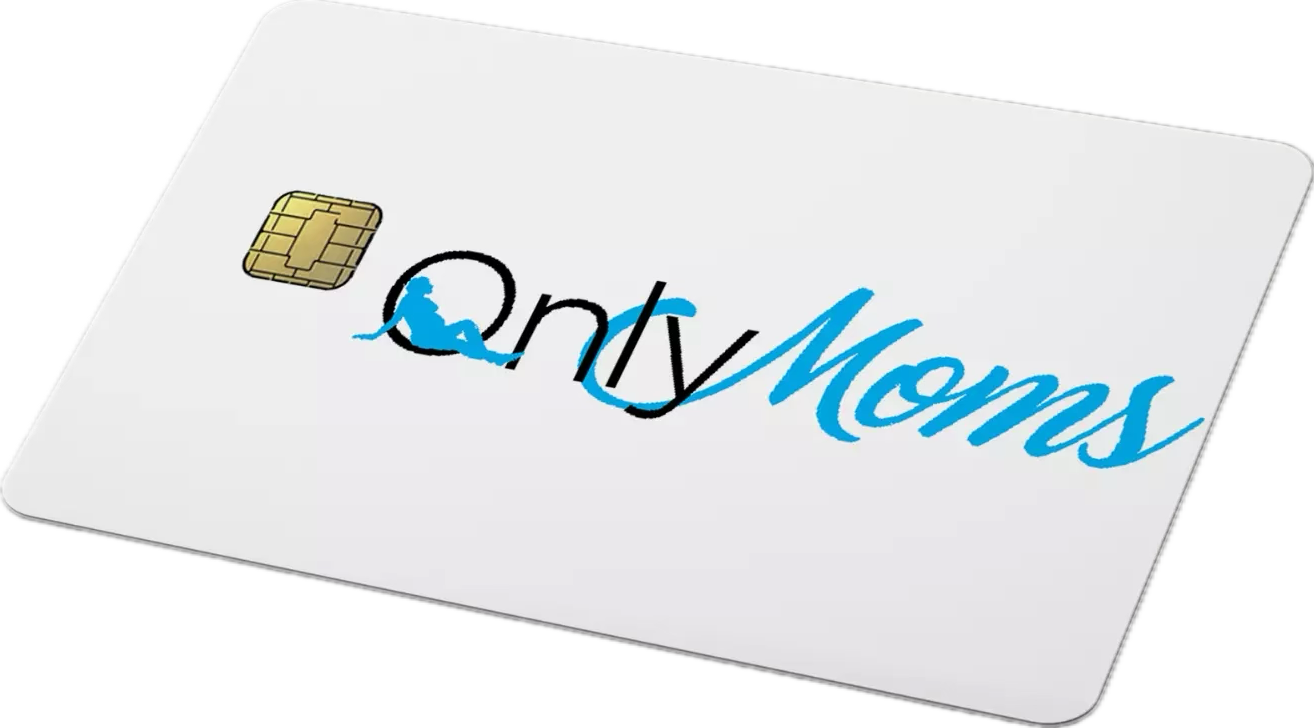 Only Moms Sticker (4-Pack) | Mom Life Parody | Credit Card Skin Gift Unbranded