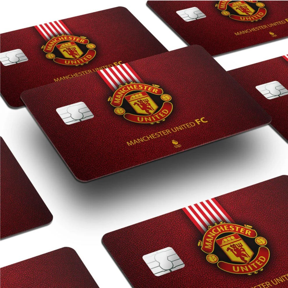 4 Pack Manchester United Fan Credit Card Skin Football Soccer Red Devils Decal Unbranded/Generic