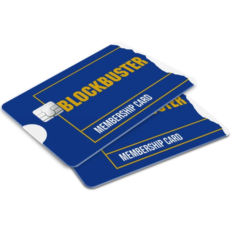 4 Pack Blockbuster Credit Card Skin Retro 90s Movie Night Nostalgia Debit ATM De Unbranded/Generic