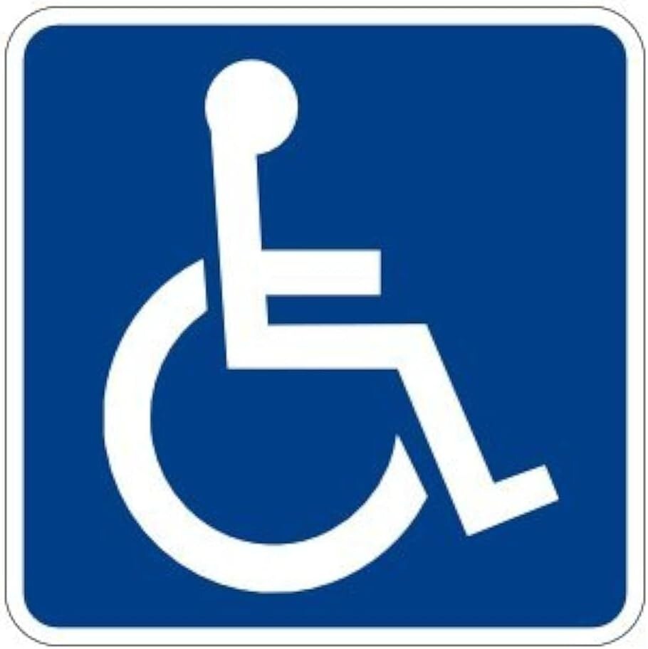 Handicap Parking Disabled sticker decal 4" x 4" Any Custom Product