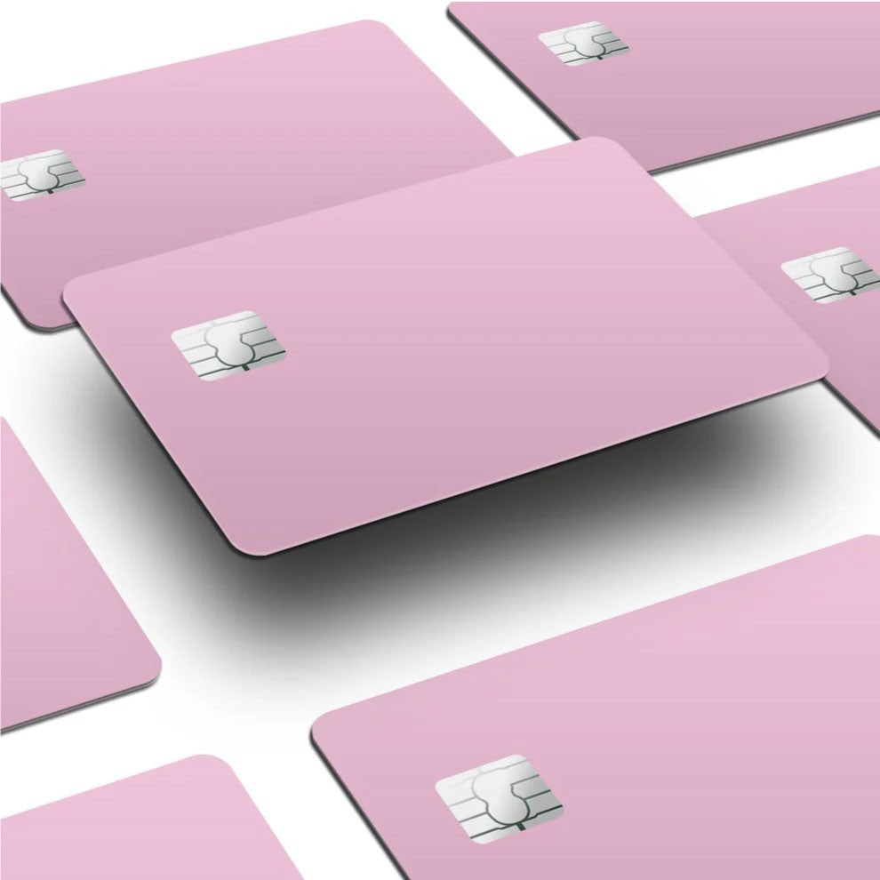 4 Pack Pastel Pink Credit Card Skin Decal Set Matte Soft Pink 4X Cover Cute Unbranded/Generic