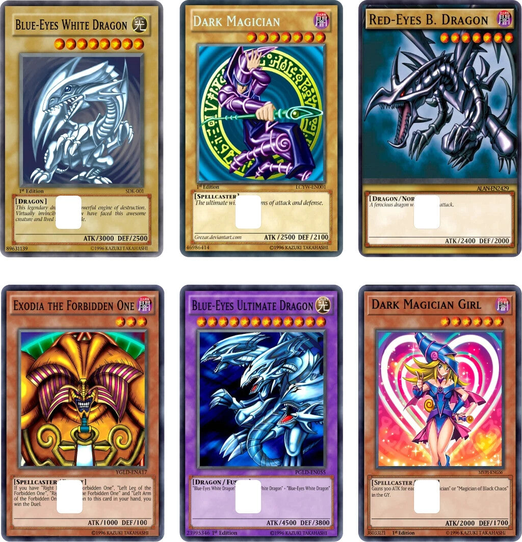 Anime Monster Card Skin for Credit & Debit | TCG Style Sticker | Matte - 6 Pack Anycustomproduct.com