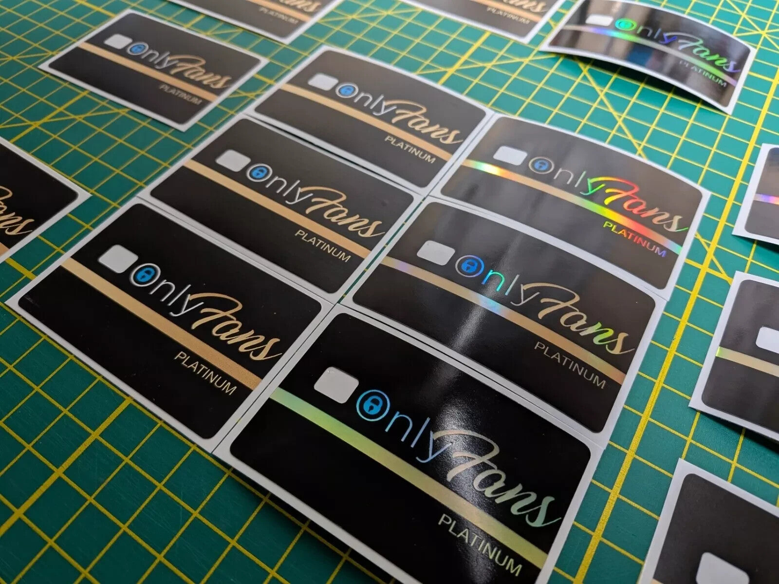 Credit Card Skin Only Fans PLATINUM Credit Card Stickers - Pack of 10 Stickers Any Custom Product