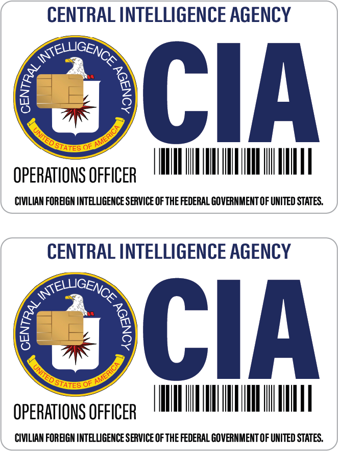 6-Pack ICE CIA FBI Credit Card Skin Sticker Bundle - Cardskin Gift Set Parody Unbranded/Generic