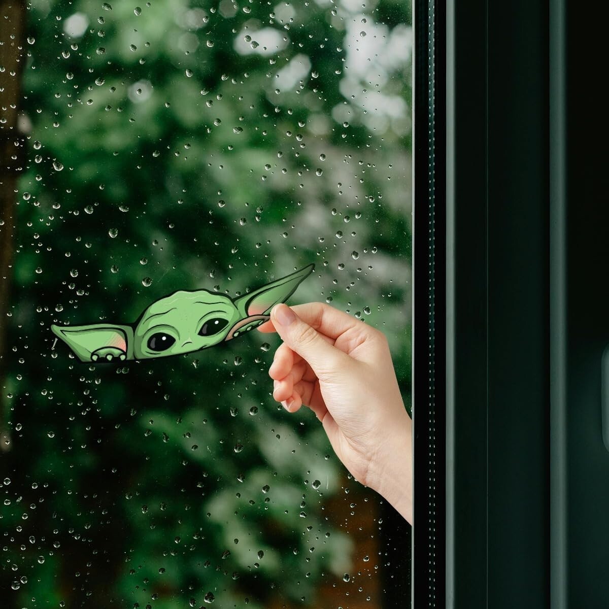 2 Pack -5 in Peeking Baby Yoda Vinyl Decal Sticker for Cars, Trucks, Vans, SUVs Any Custom Product