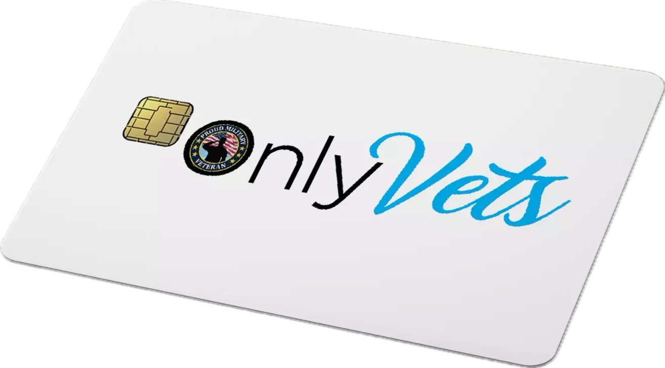 Only Vets Sticker (4-Pack) | Military Veteran Parody | Credit Card Skin Decal Unbranded