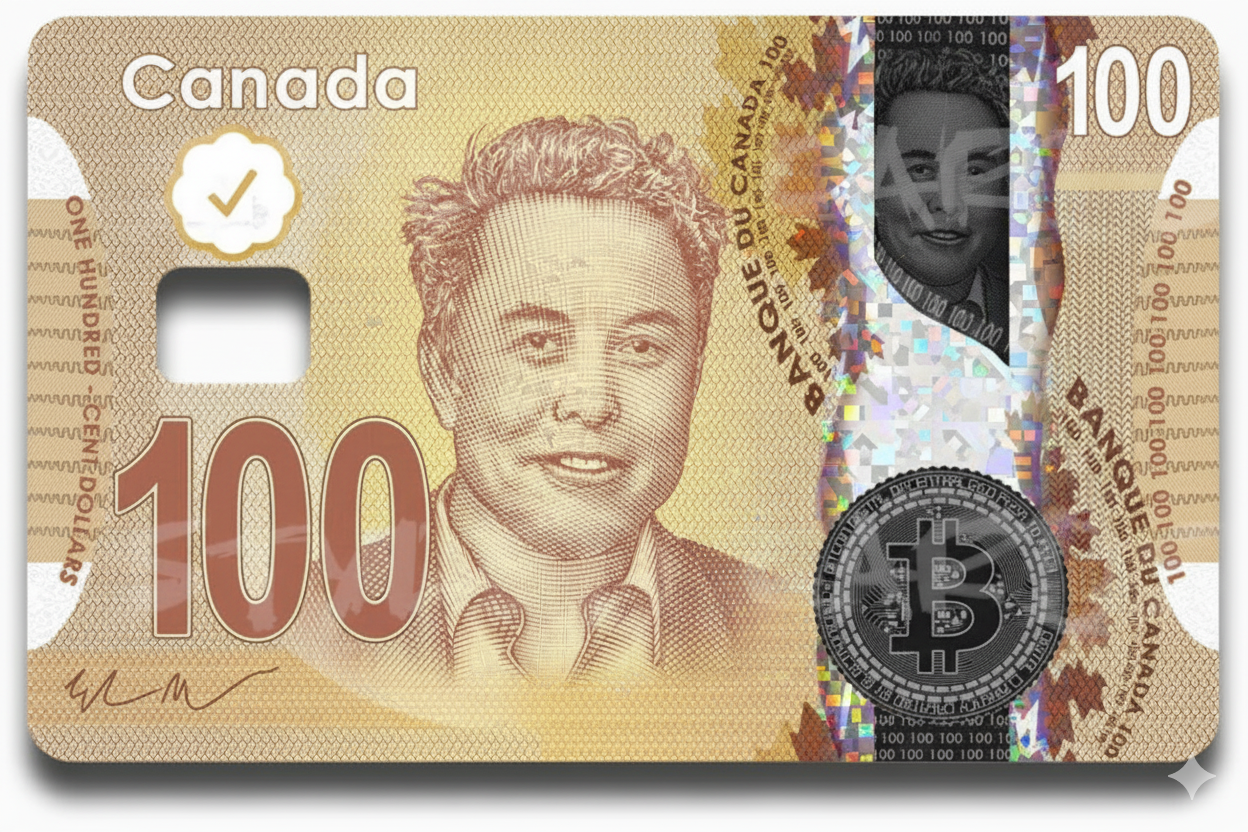 Holographic Elon Musk $100 Bill Card Skin Sticker Vinyl Debit ATM Parody Decal Unbranded/Generic