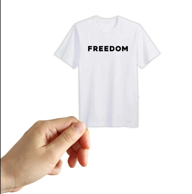 Charlie Kirk FREEDOM White T Shirt Sticker Patriotic Sticker Laptop Decal.2 pack Unbranded
