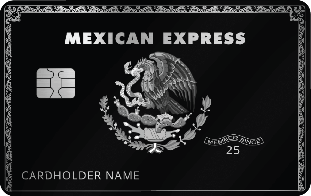 Mexican Express Card Skin (4-Pack) | Funny AMEX Parody | Gold, Platinum, Black Any Custom Product