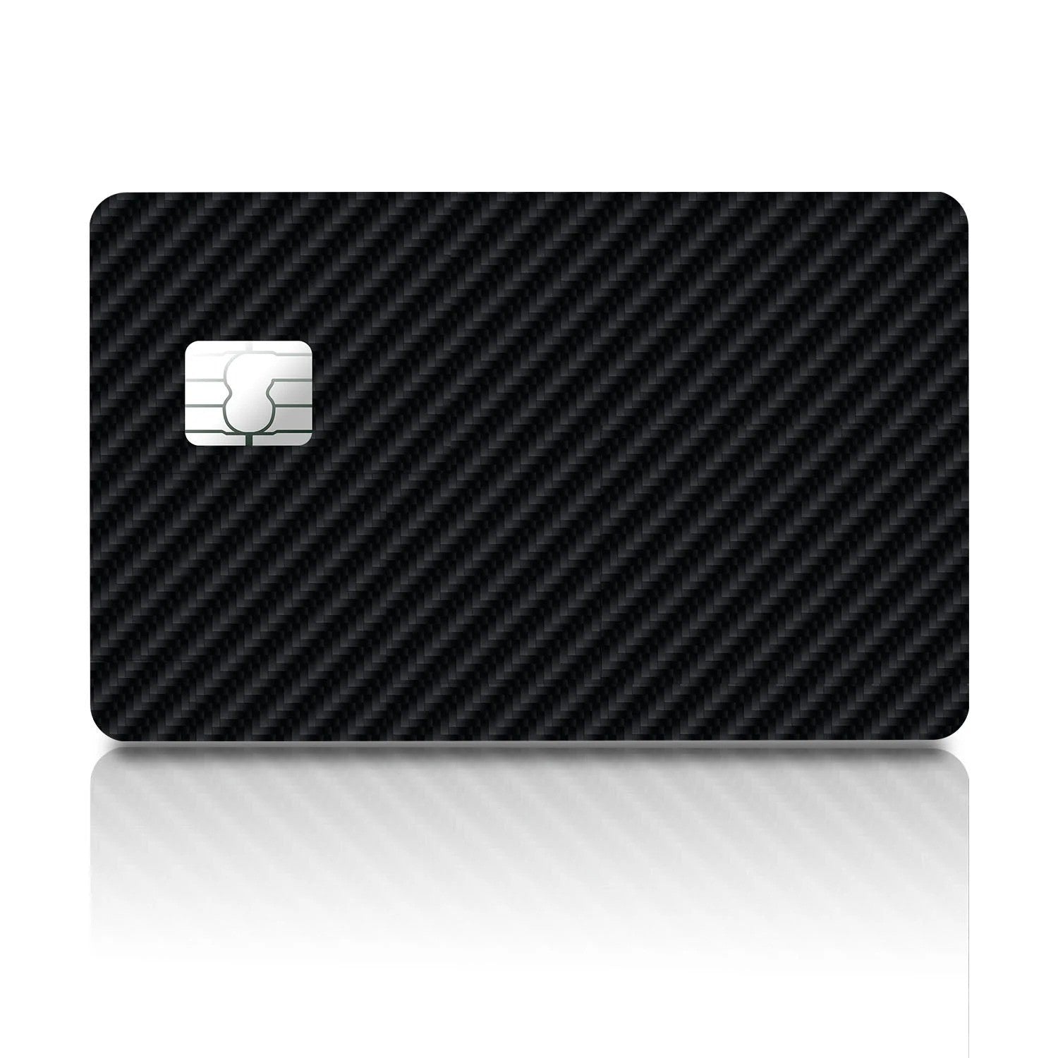 4-Pack Carbon Fiber Black Credit Card Skin Vinyl Decal Sticker Cover All Cuts Any Custom Product