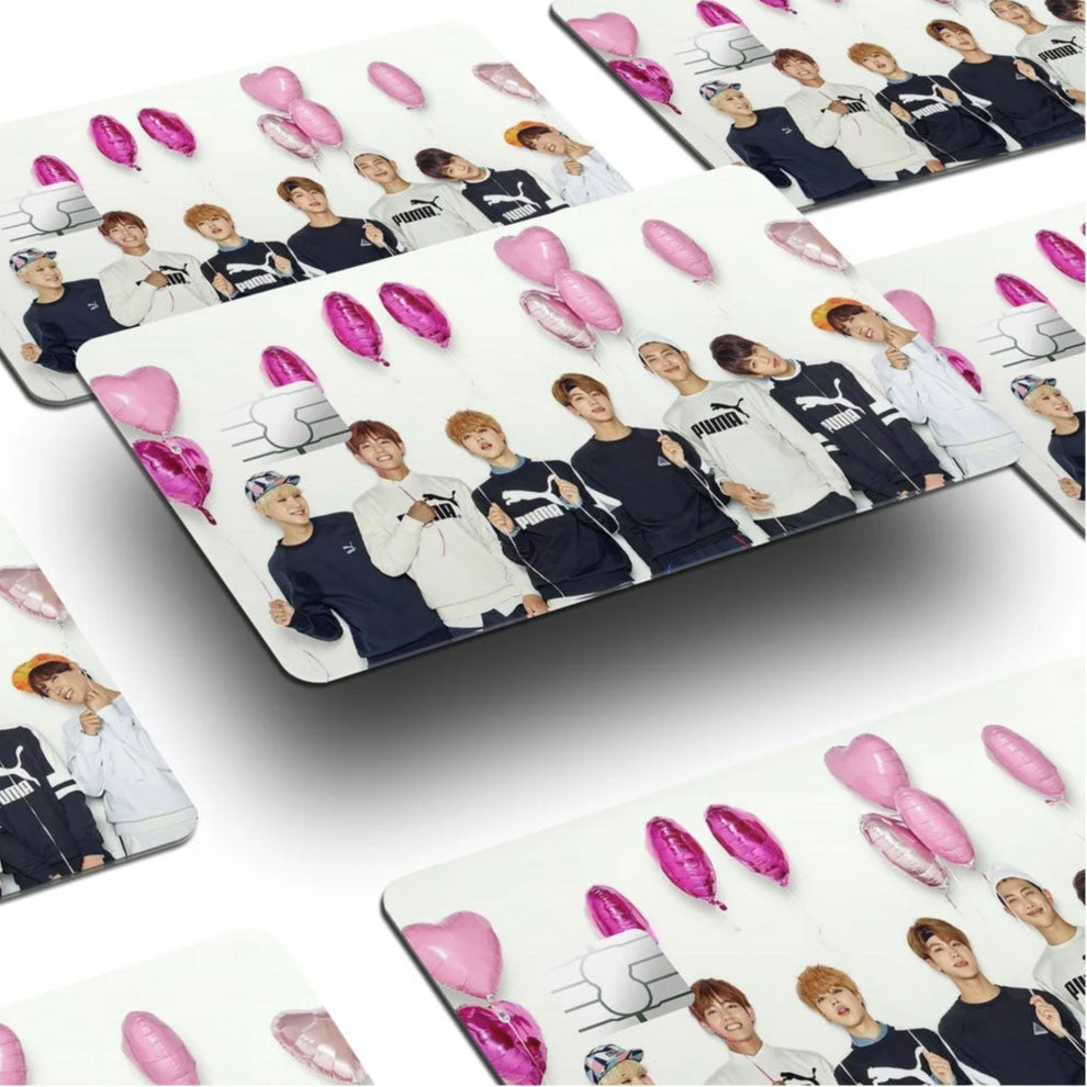 4 Pack BTS K-Pop Credit Card Skin ARMY Fan Tribute Debit ATM Decal Sticker Set Unbranded/Generic