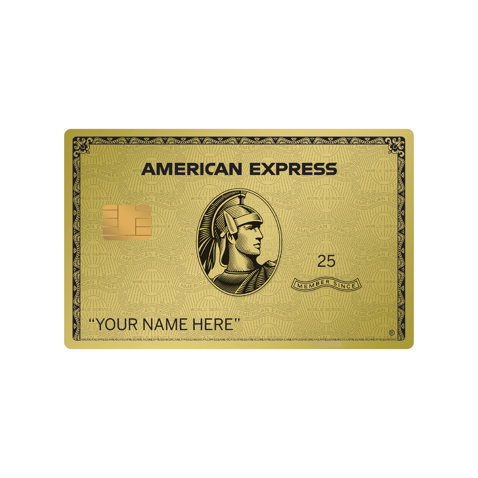 Custom AMEX Card Skin (3-Pack) Gold, Platinum, Black | Personalized Name S-Chip Anycustomproduct.com