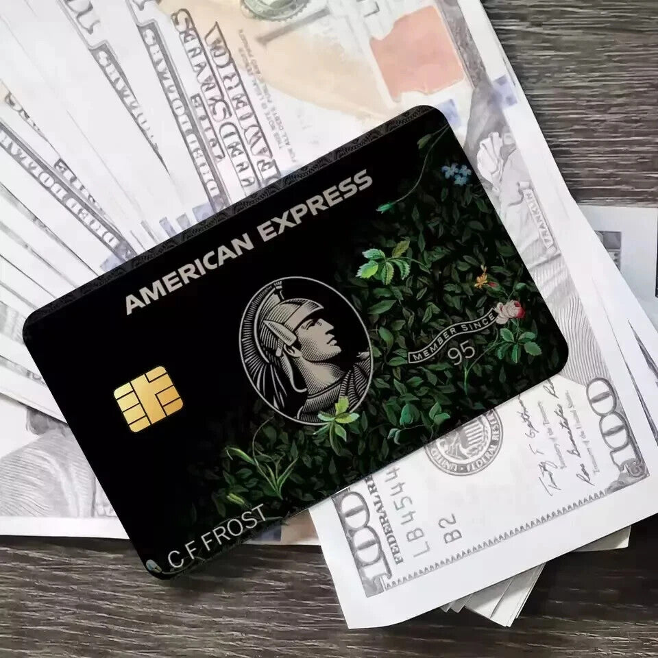 Custom AMEX Card Skin 7-Pack Personalized Name | Gold, Platinum, Black Sticker Supreme