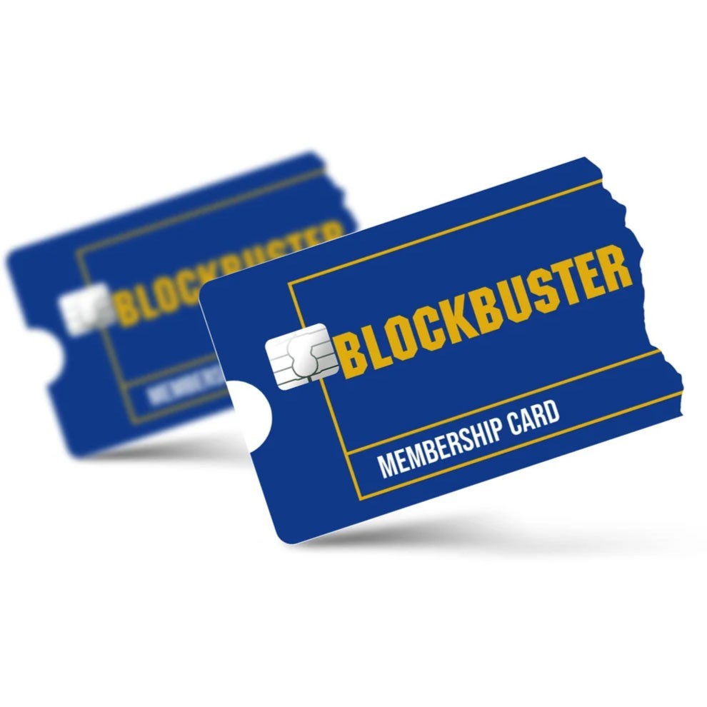 4 Pack Blockbuster Credit Card Skin Retro 90s Movie Night Nostalgia Debit ATM De Unbranded/Generic