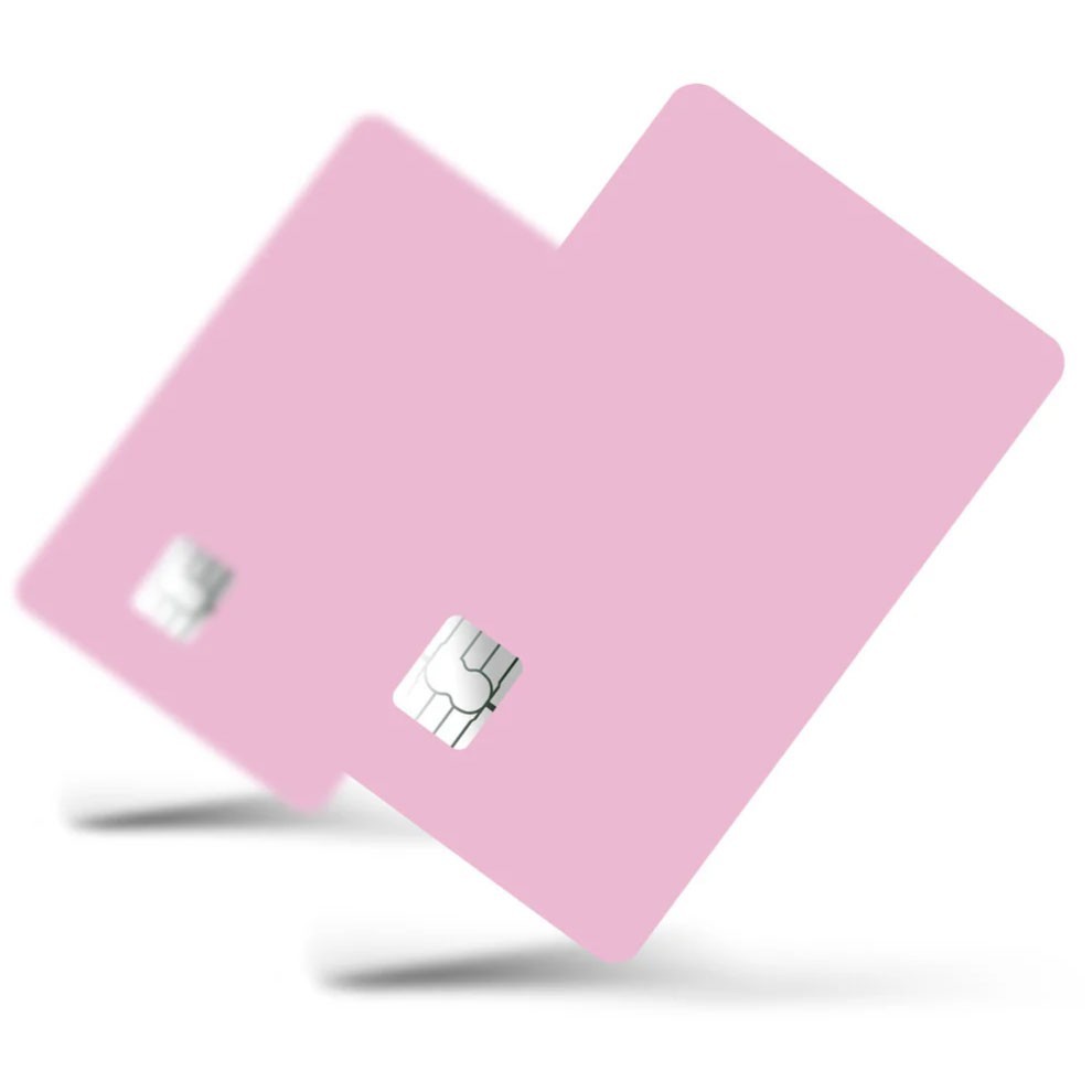 4 Pack Pastel Pink Credit Card Skin Decal Set Matte Soft Pink 4X Cover Cute Unbranded/Generic