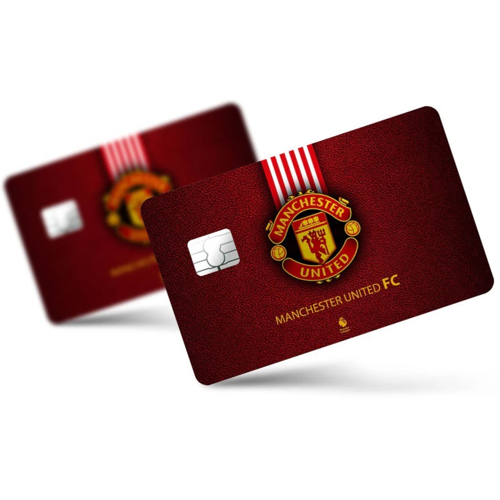 4 Pack Manchester United Fan Credit Card Skin Football Soccer Red Devils Decal Unbranded/Generic