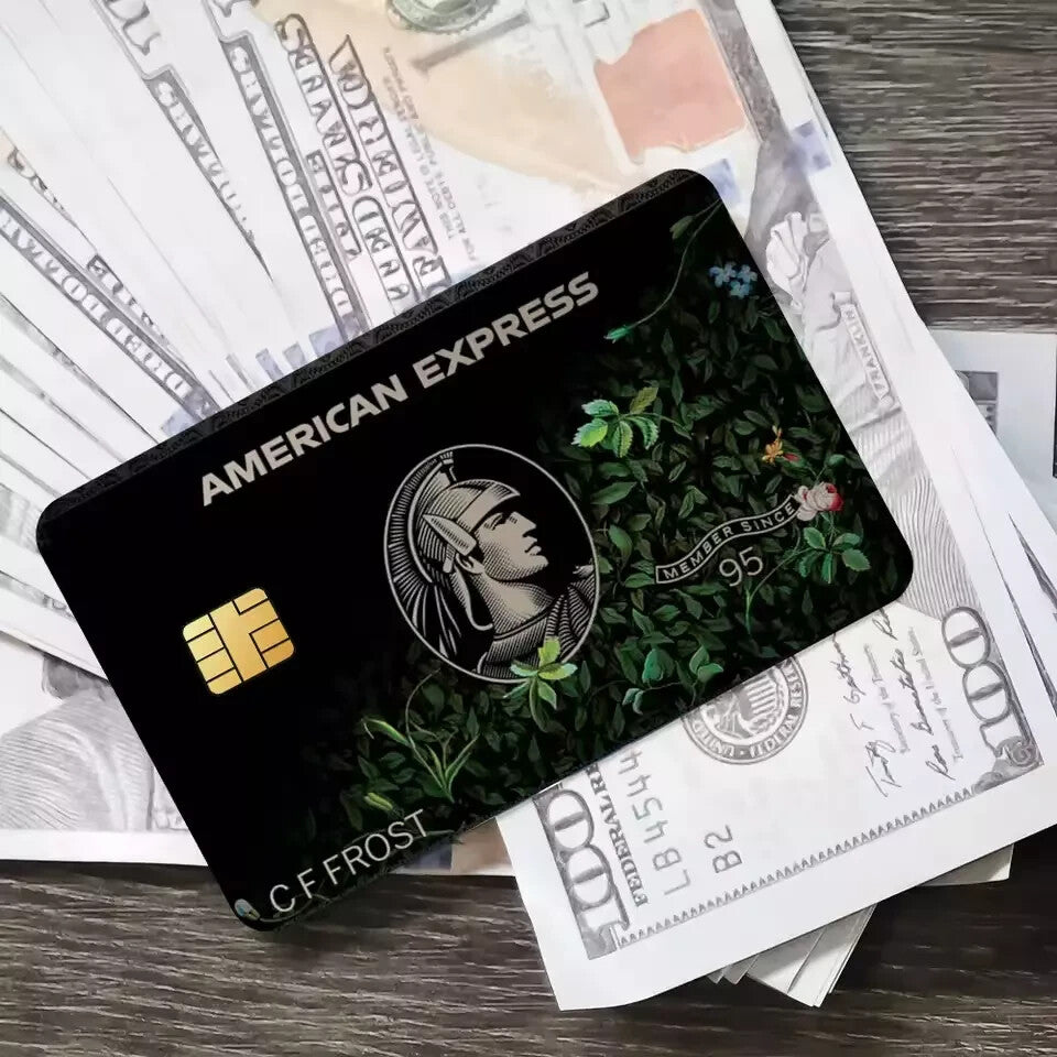 AE EXPRESS Credit Card Skin Decal Sticker 7-Pack Matte UV Vinyl AMEX Any Custom Product