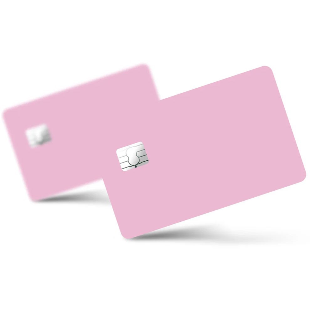 4 Pack Pastel Pink Credit Card Skin Decal Set Matte Soft Pink 4X Cover Cute Unbranded/Generic