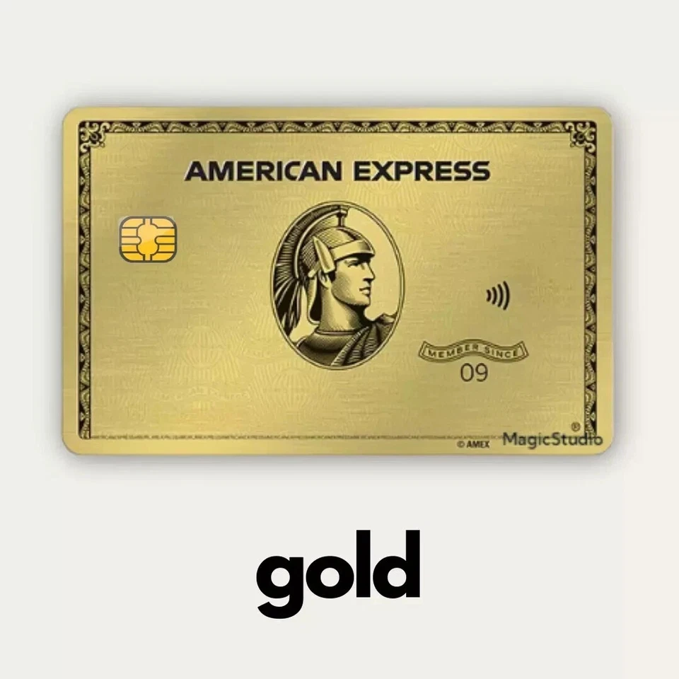 AMEX AE Credit Card Skin Sticker Cardskins Vinyl Black Gold Platinum or set of 3 Unbranded