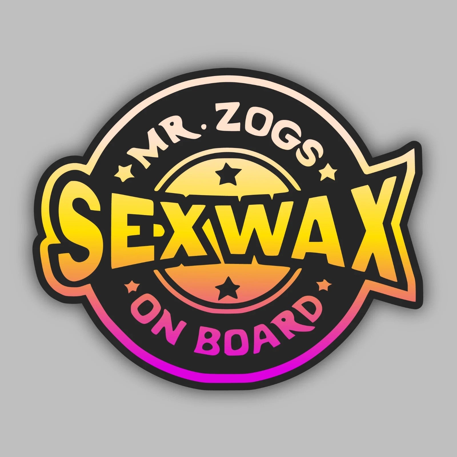 Mr. Zogs Sex Wax Sticker 3-Pack 4" Vinyl Decal Skateboard Surfboard Car Laptop Sex Wax
