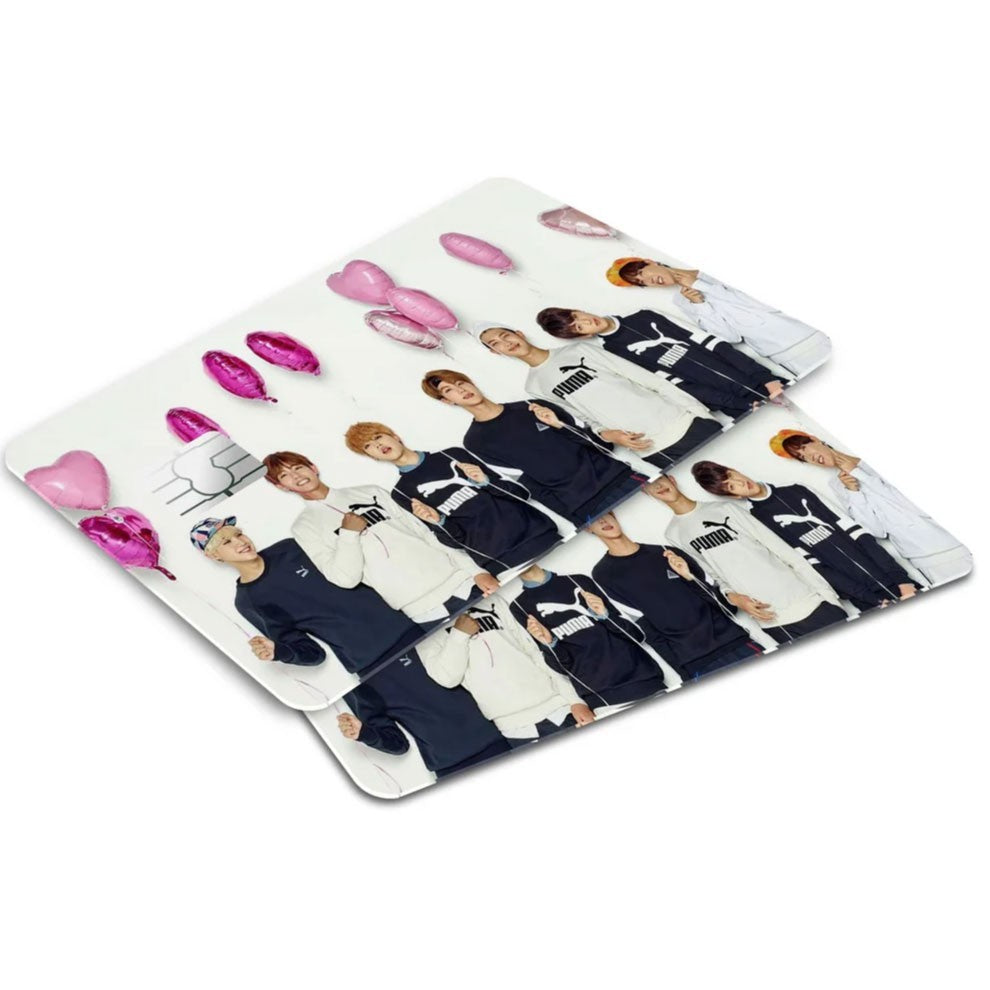 4 Pack BTS K-Pop Credit Card Skin ARMY Fan Tribute Debit ATM Decal Sticker Set Unbranded/Generic