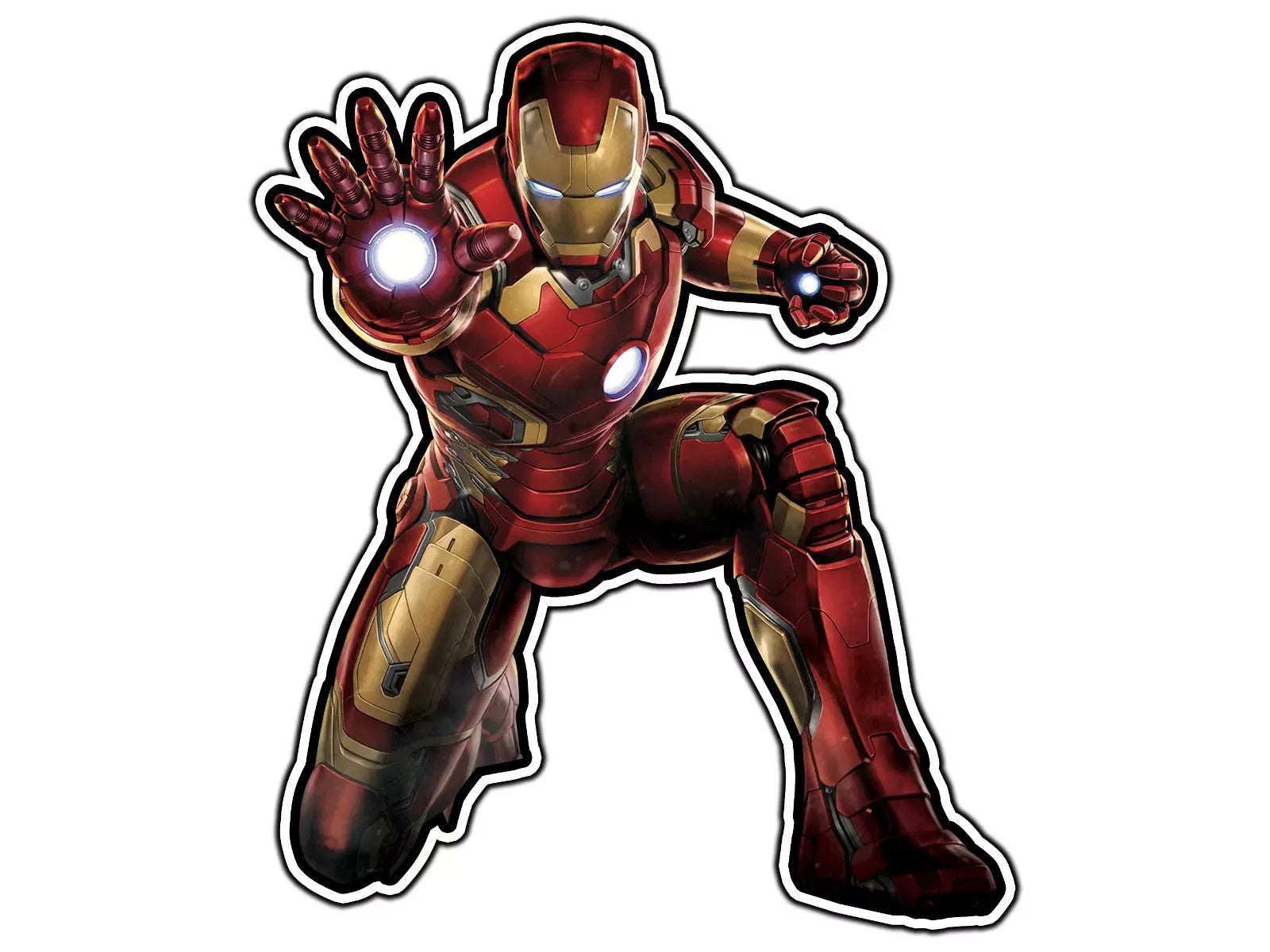 3-Pack Iron Man Sticker 4" Superhero Vinyl Decal Waterproof Car Avengers Hero Unbranded