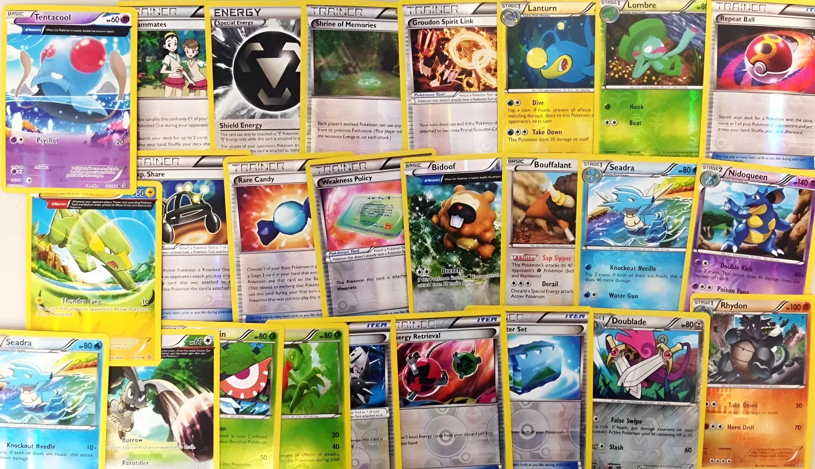 Pokemon TCG: 40 Card Lot with 5 Holo & Reverse Holo Cards - Pokemon Bulk Cards Anycustomproduct.com
