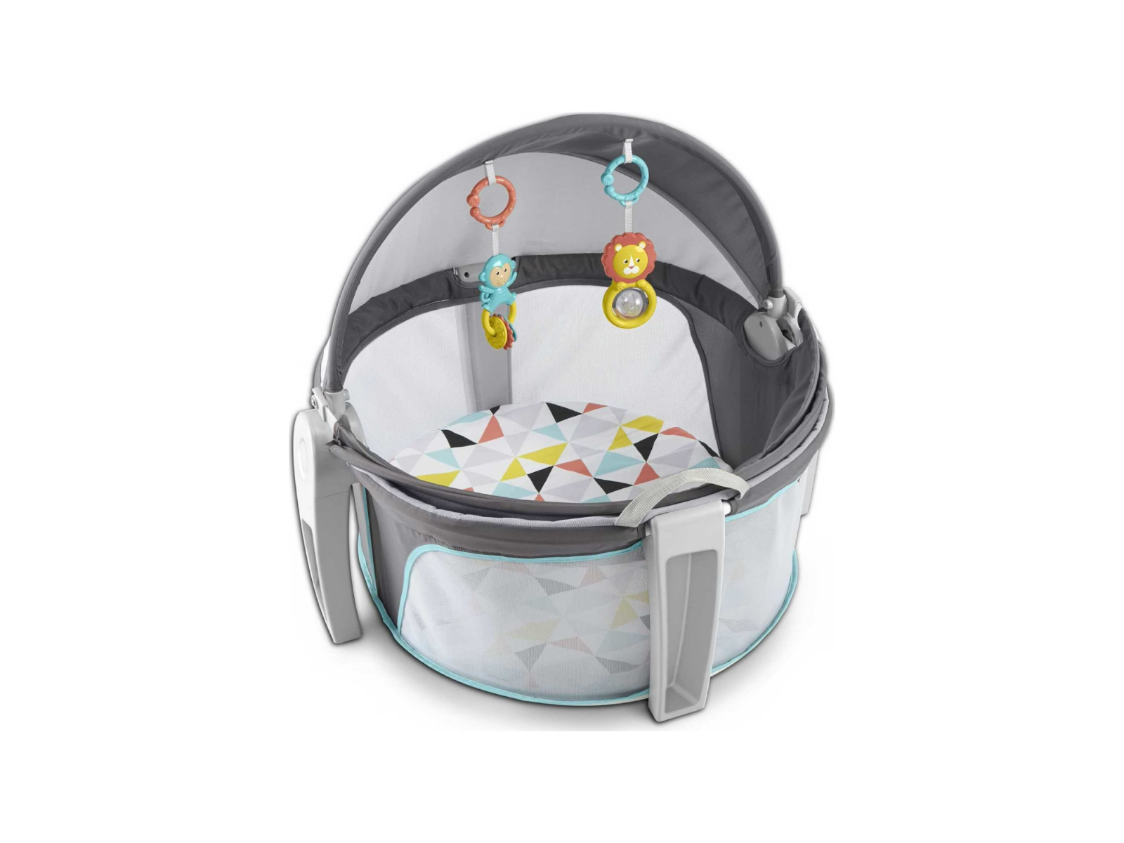 Fisher-Price On-the-Go Baby Dome Portable Bassinet Play Yard Windmill UPF 20 Fisher-Price