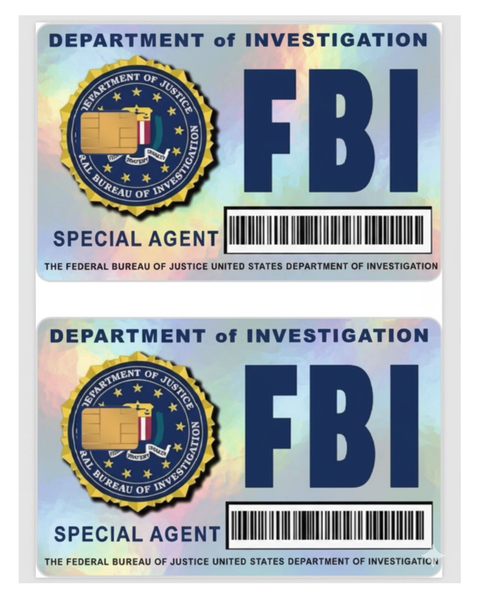 6-Pack Holographic ICE CIA FBI Card Skin Sticker Bundle Decal Gag Gift Parody Vi Unbranded/Generic