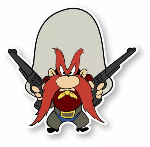 Yosemite Sam Cartoon Sticker Decal Laptop Car Phone Truck PopArt