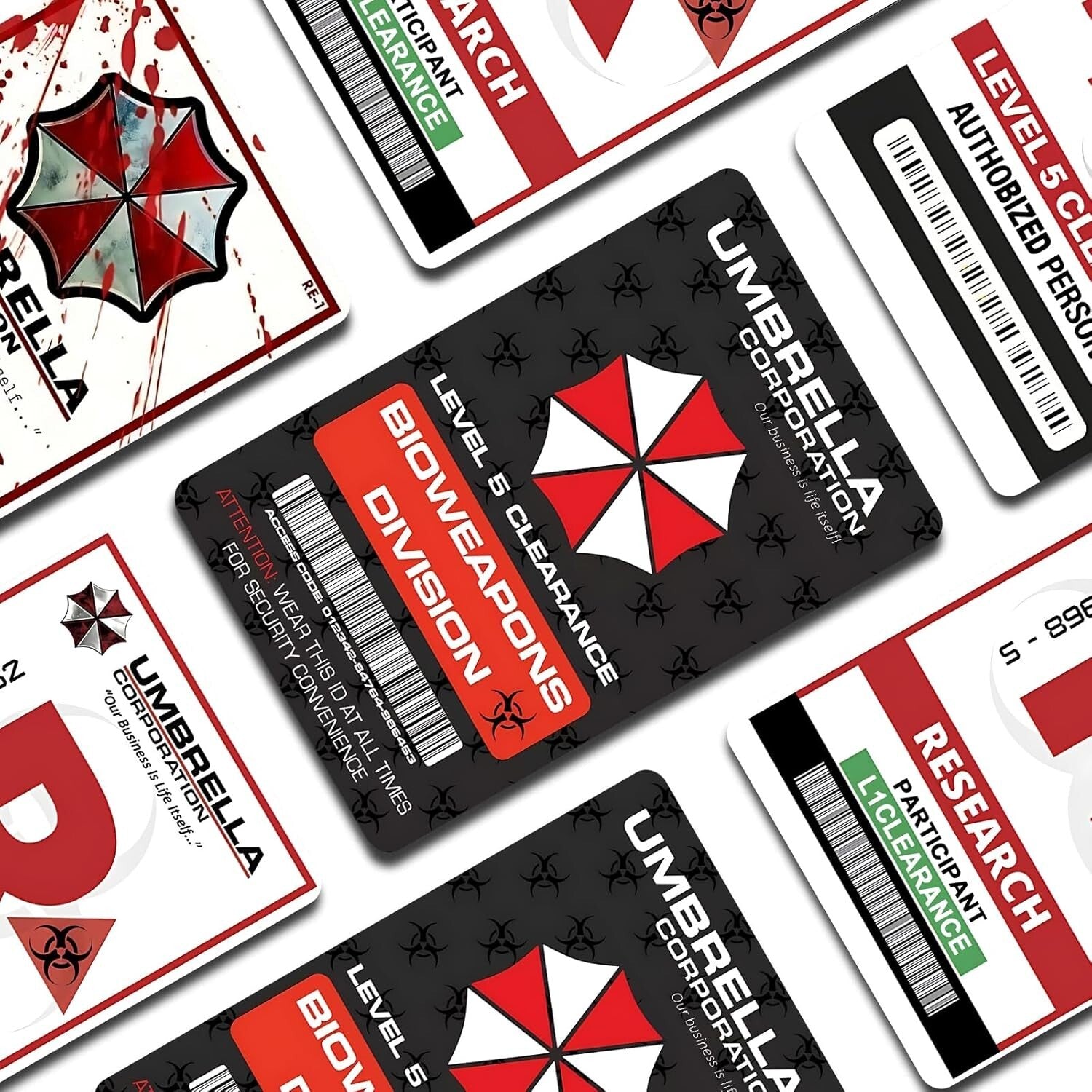 Credit Card Skin 4PCS Umbrella Corporation Credit Card Skin Sticker Cover Any Custom Product