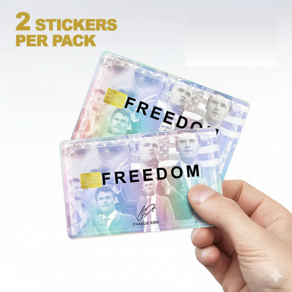 Holographic Charlie Kirk Freedom Collage Vinyl Sticker Decal Political Novelty Unbranded