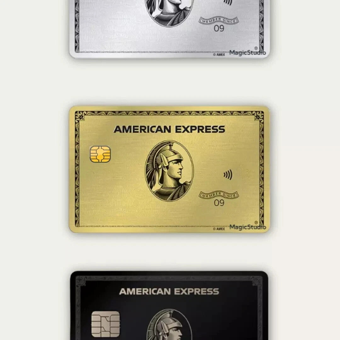 AMEX Credit Card Skin, Debit Card Skin Sticker Sticker AE Vinyl Black Gold Any Custom Product