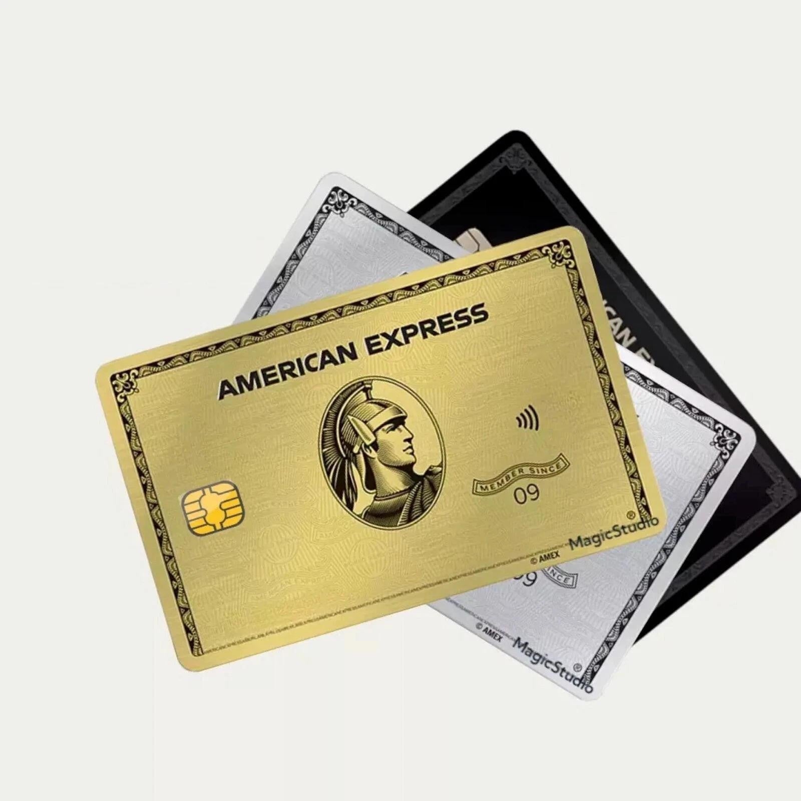 AMEX AE Credit Card Skin Sticker Cardskins Vinyl Black Gold Platinum or set of 3 Unbranded