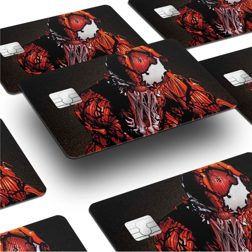 4 Pack Venom Credit Card Skin Symbiote Marvel Spider Decal Set Debit ATM Sticker Unbranded/Generic