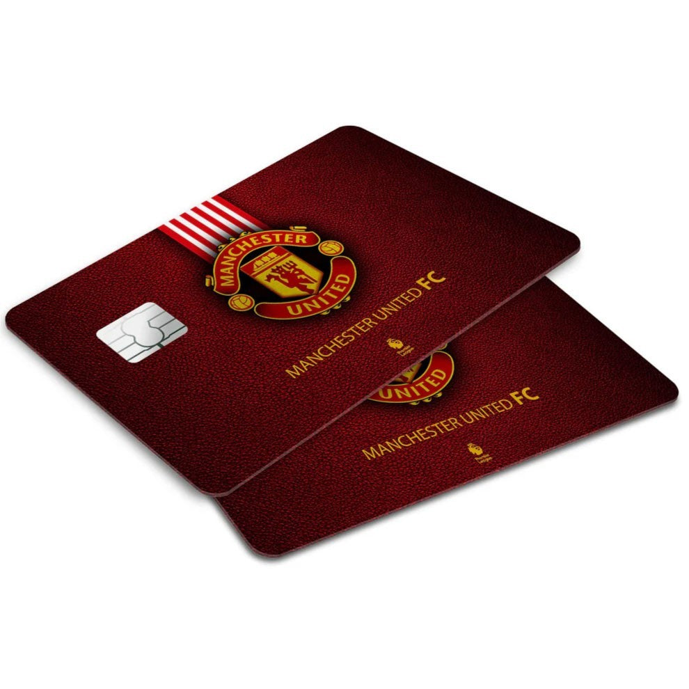 4 Pack Manchester United Fan Credit Card Skin Football Soccer Red Devils Decal Unbranded/Generic