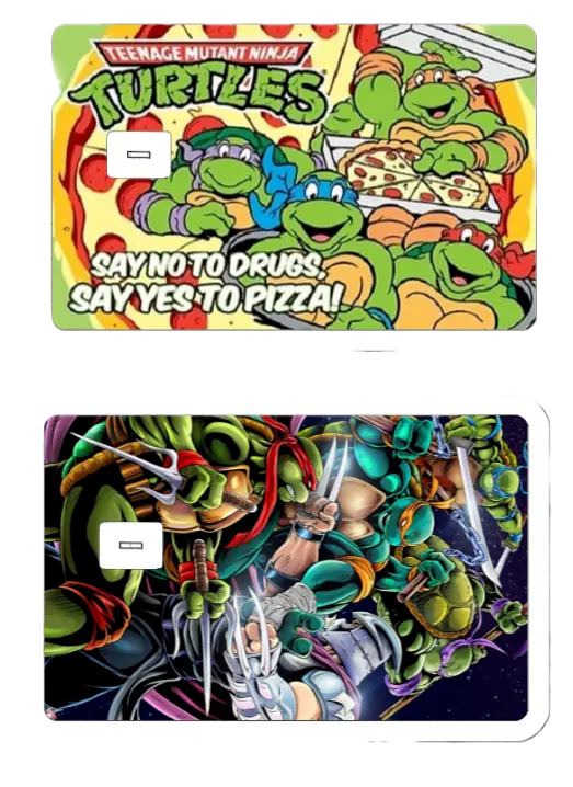 TMNT Credit Card Skin (6-Pack) | Teenage Mutant Ninja Turtles Sticker Variety Pa TMNT