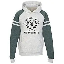 Jerzees Nublend Varsity Colorblocked Raglan Hooded Sweatshirt