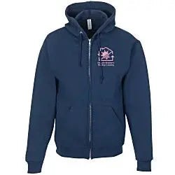 Jerzees Rugged Fleece Full-Zip Hooded Sweatshirt - Screen
