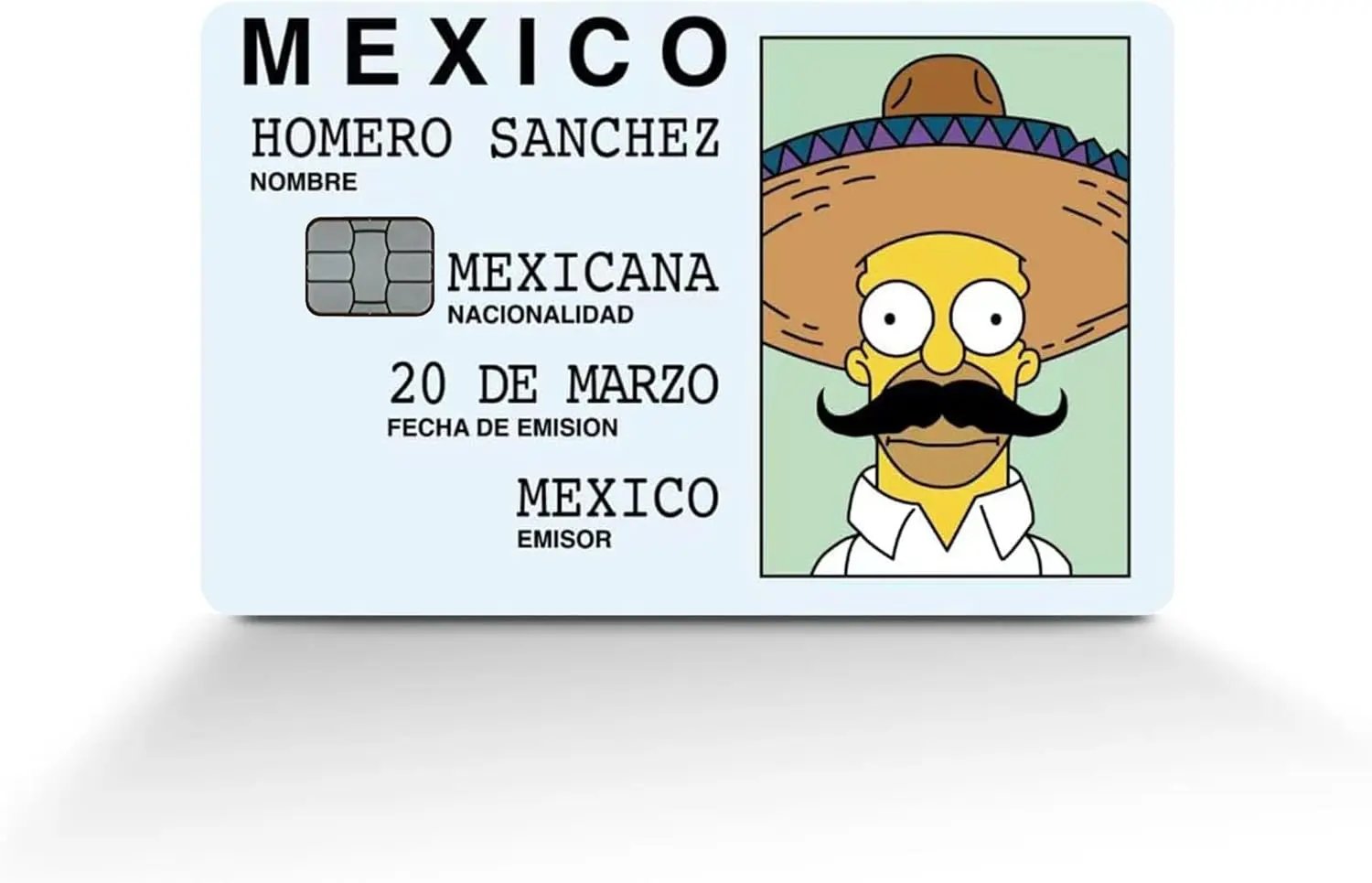 Homero Sanchez Custom Vinyl Credit Card Sticker