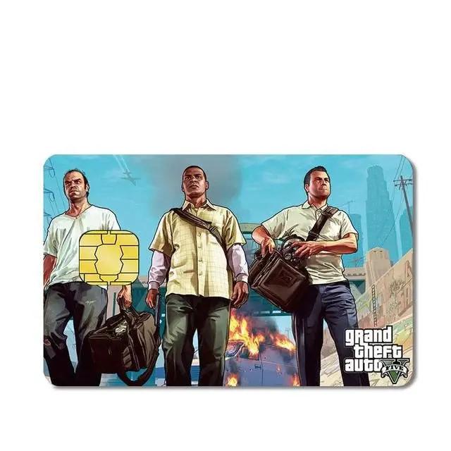 Grand Theft Auto V Custom Vinyl Credit Card Sticker